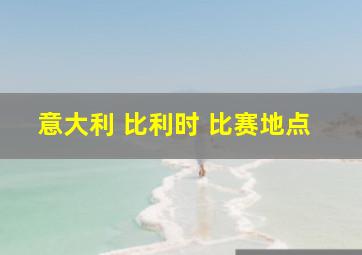 意大利 比利时 比赛地点